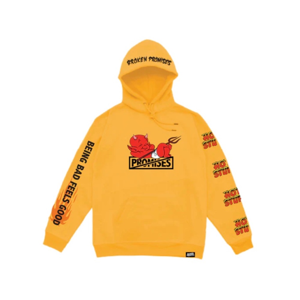 Broken Promises Yellow Hoodie